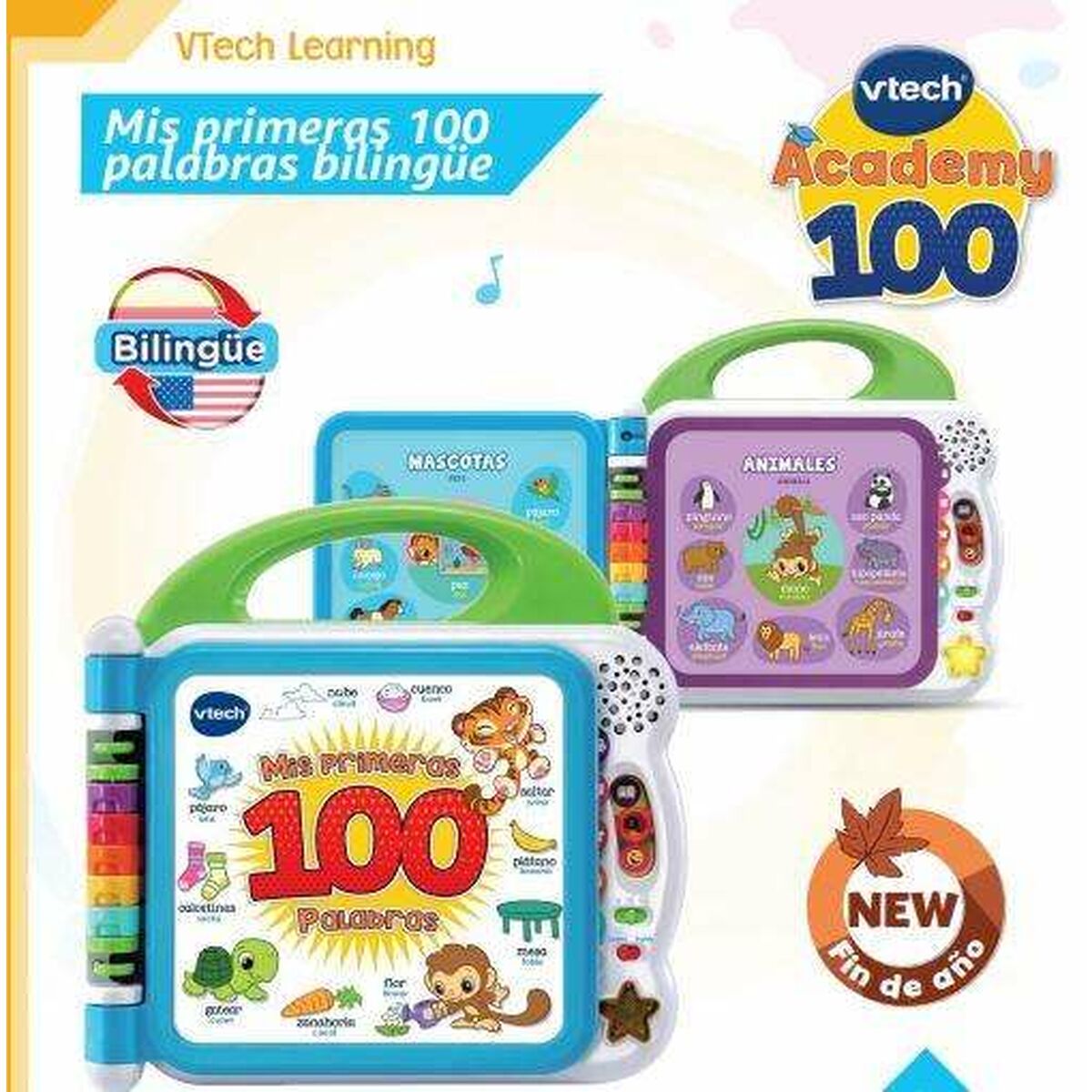 Gyerek interaktív könyv Vtech Mis primeras 100 palabras